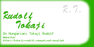 rudolf tokaji business card